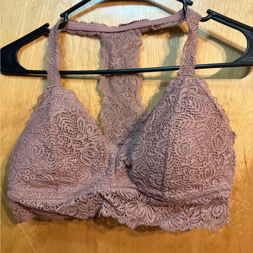 Auden Lace Bralette in Dusty Pink